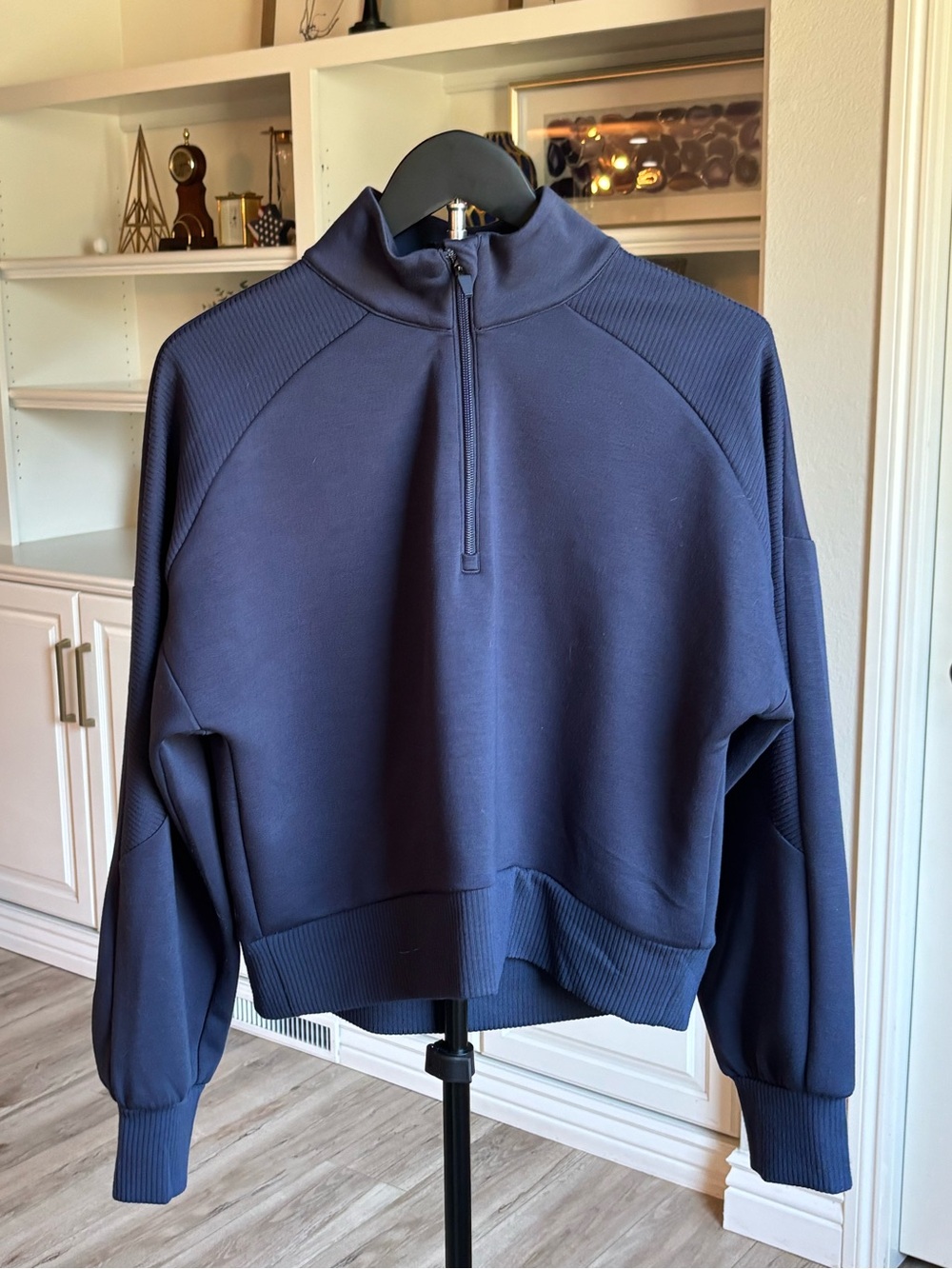 Sincerely Jules Navy Quarter-Zip Sweater